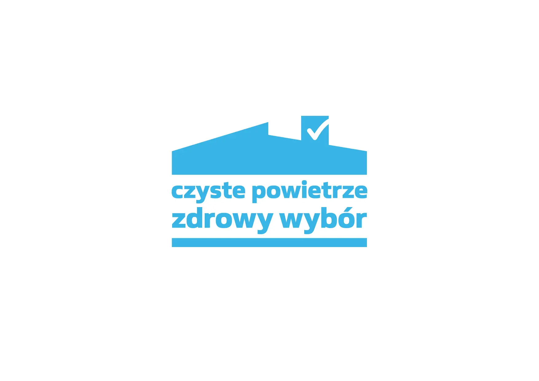 Program Czyste Powietrze - niebieskie logo